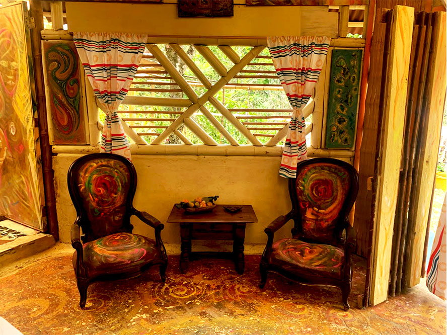 Rincón de descanso artesanal