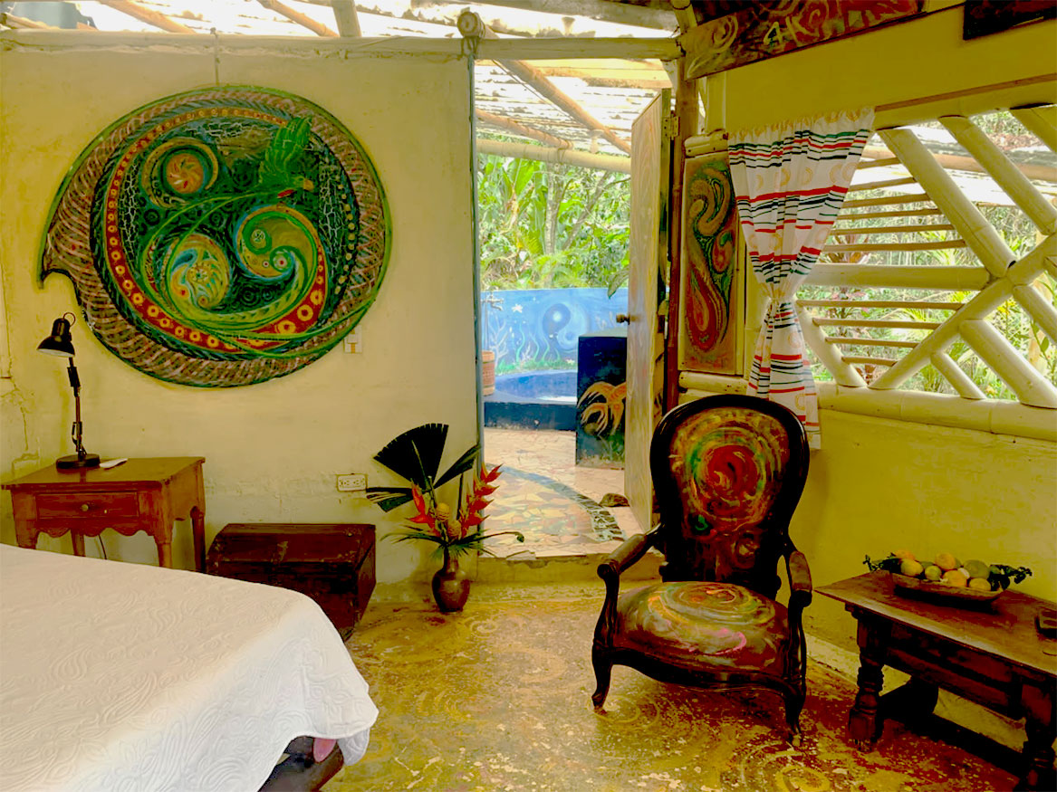 Habitación con mándalas
